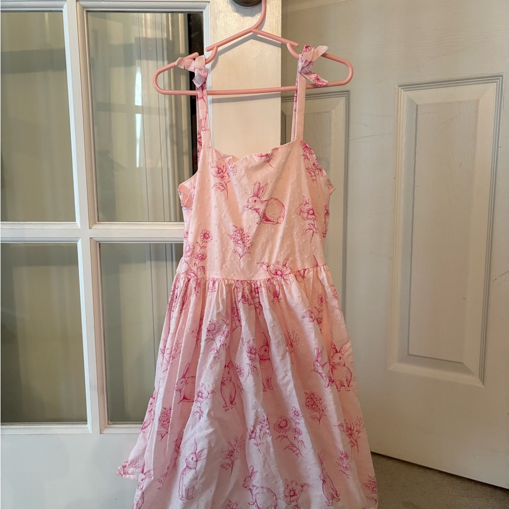 Janie and Jack Light Pink Floral Easter Dress